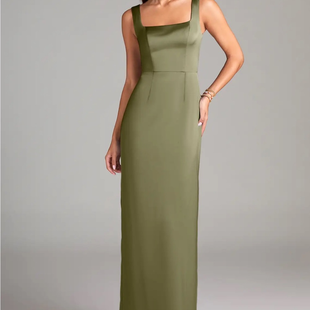 Azazie Flori dress in color Pistachio